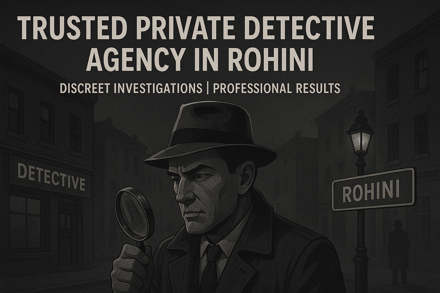 Private Detective in Rohini | Hire the Best Private Investigator – SS Detective Agency